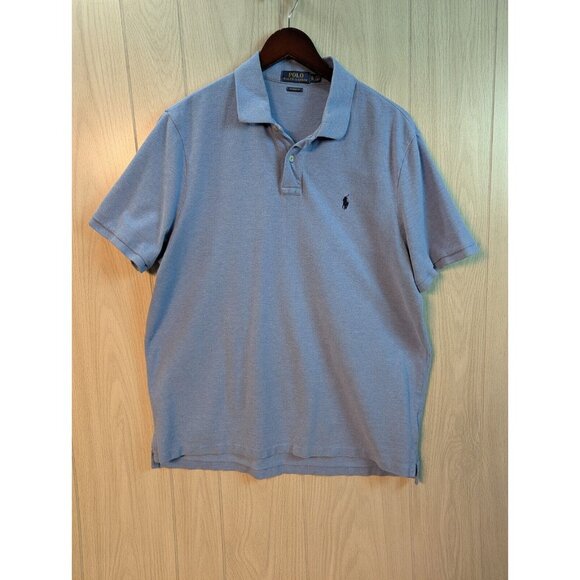 Polo Golf Ralph Lauren Polo Shirt Blue Soft Cotton Size XL Short Sleeve Classic - Picture 1 of 5